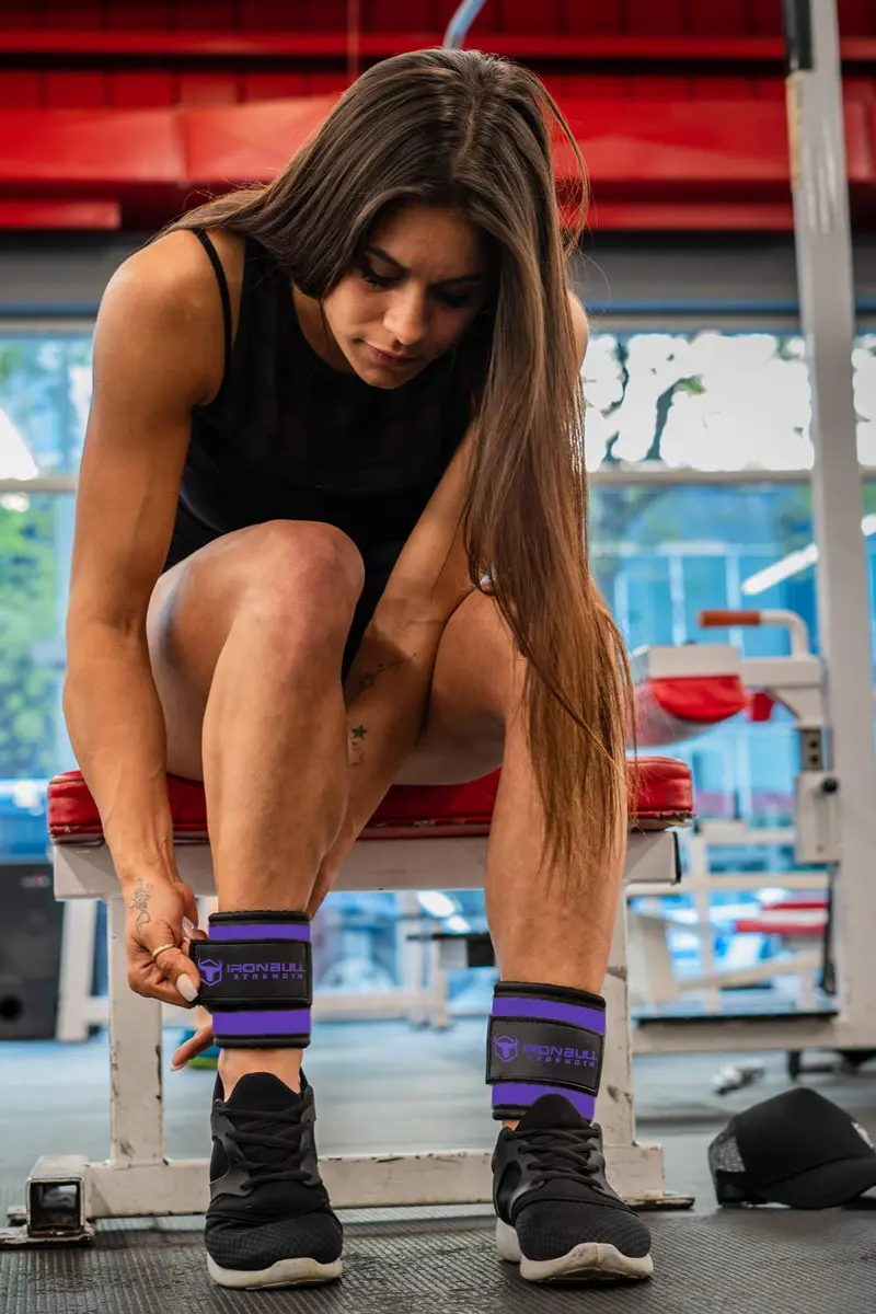 Iron Bull Strength Women's Ankle Strap for Cable Machines & Resistance Bands | Cushioned, Durable & Fit for Women (Pair) - view 5
