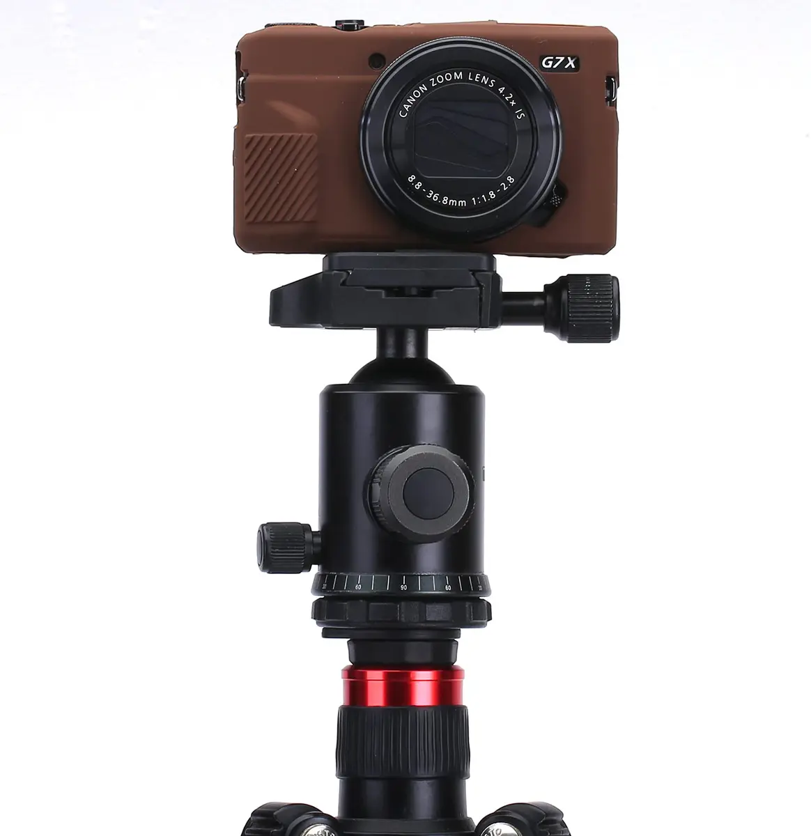 Yisau Silicone Camera Case for Canon G7X / G7X Mark II, Coffee | Ultra Thin Lightweight Rubber Soft Silicone Case Bag Cover - view 7