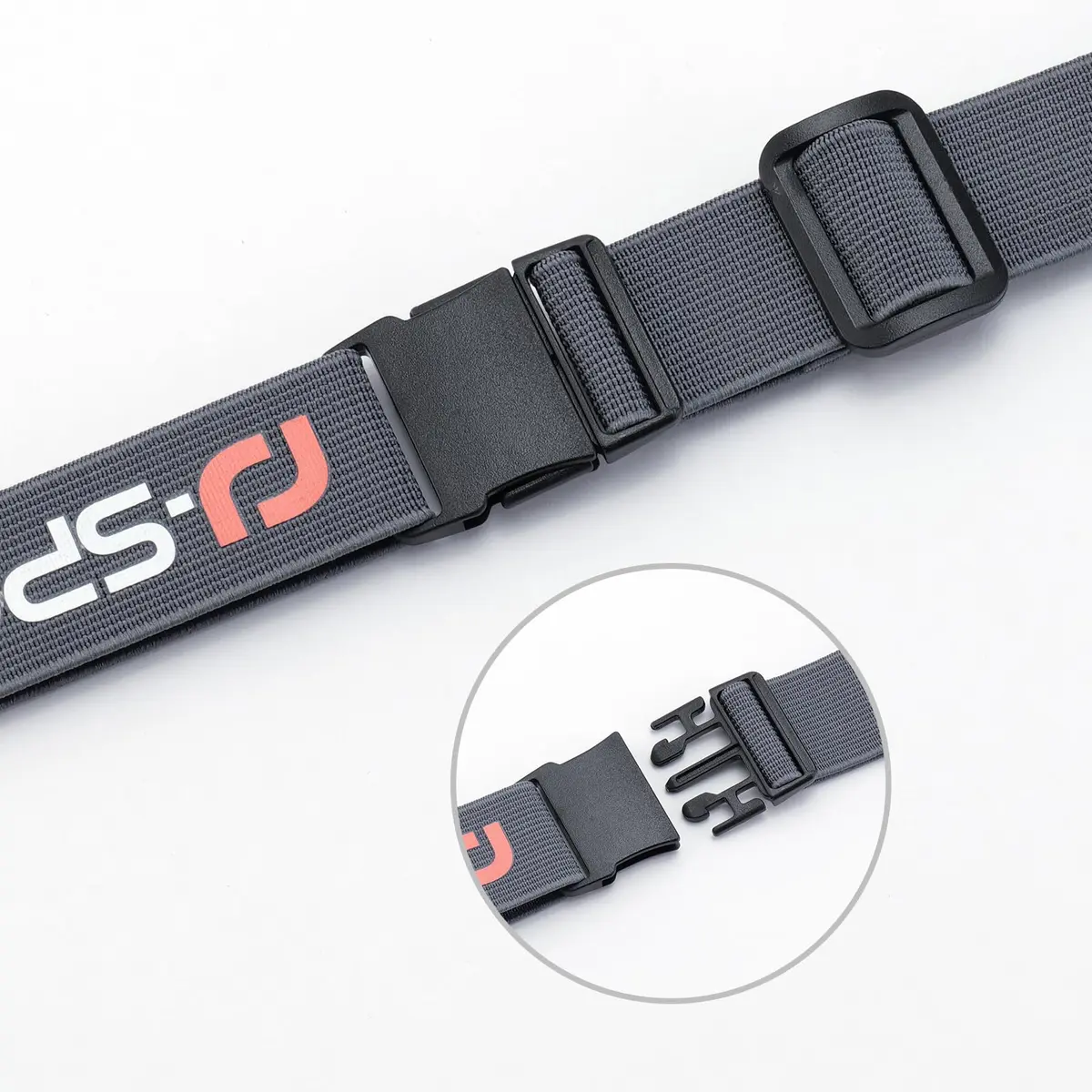 RJ-Sport Race Number Belt with 6 Gel Loops - Adjustable Bib Holder for Triathlon, Marathon, Running & Cycling (Pink, One Size) - view 3