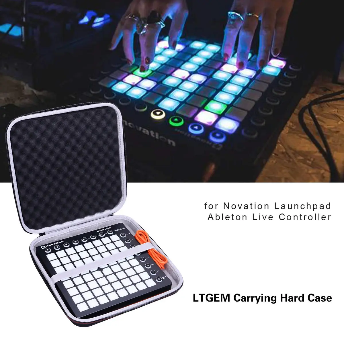 L LTGEM Hard Travel Case for Novation Launchpad X Grid Controller | Compact, Shockproof & Water-Resistant - view 7