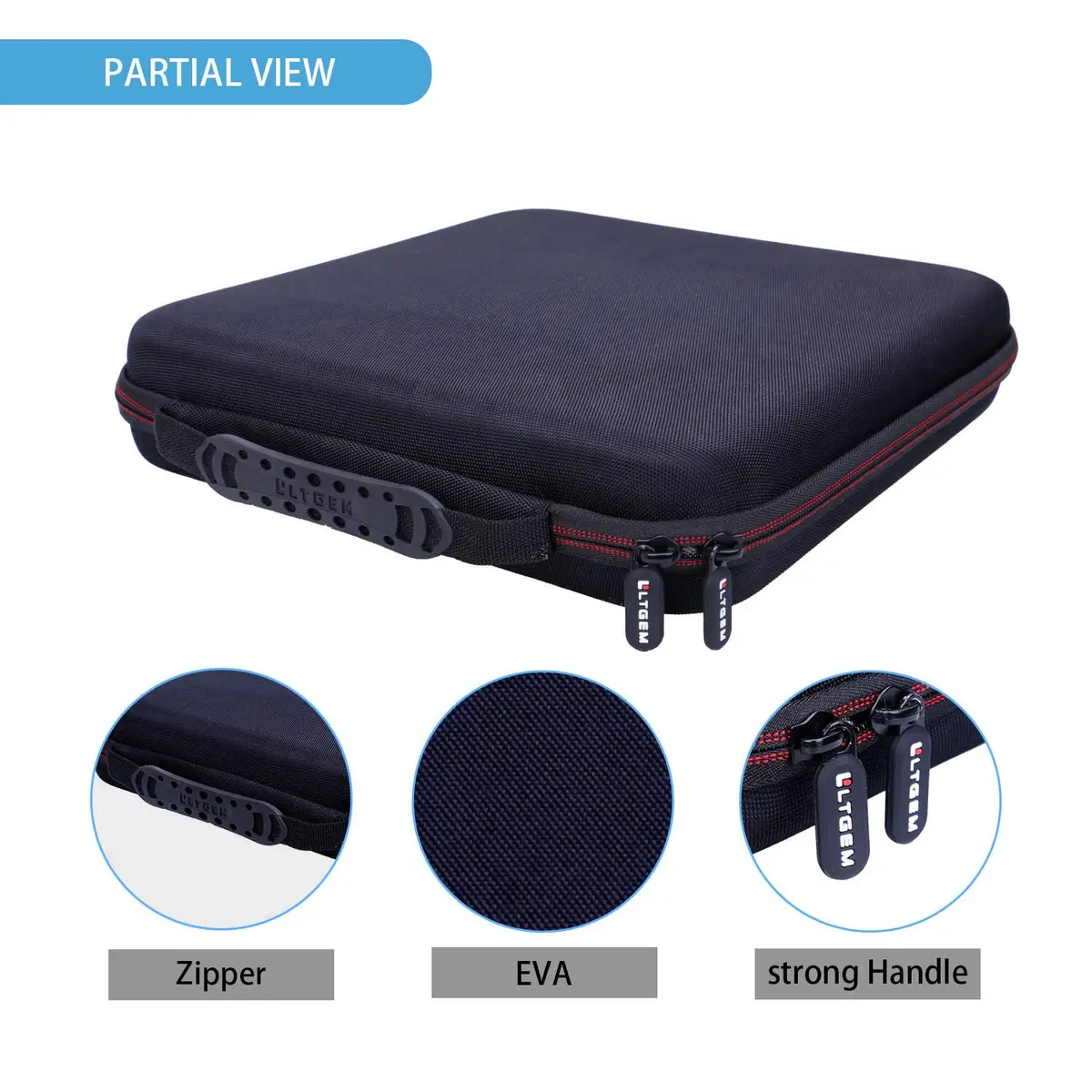 L LTGEM Hard Travel Case for Novation Launchpad X Grid Controller | Compact, Shockproof & Water-Resistant - view 3