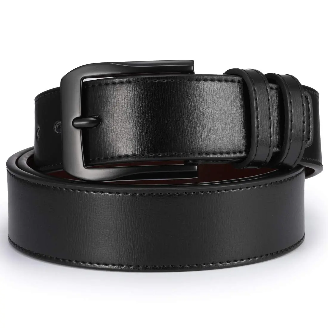 beltox fine Men’s Casual Leather Jeans Belt 1.5” Wide | Genuine Leather, Alloy Buckle, 47-48 - view 2