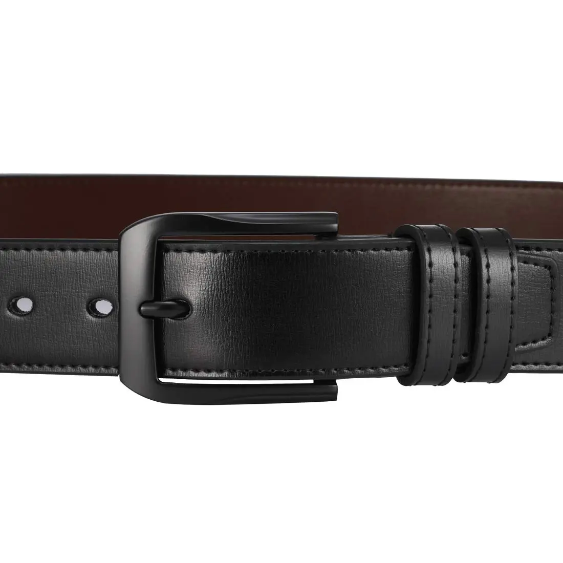 beltox fine Men’s Casual Leather Jeans Belt 1.5” Wide | Genuine Leather, Alloy Buckle, 47-48 - view 3
