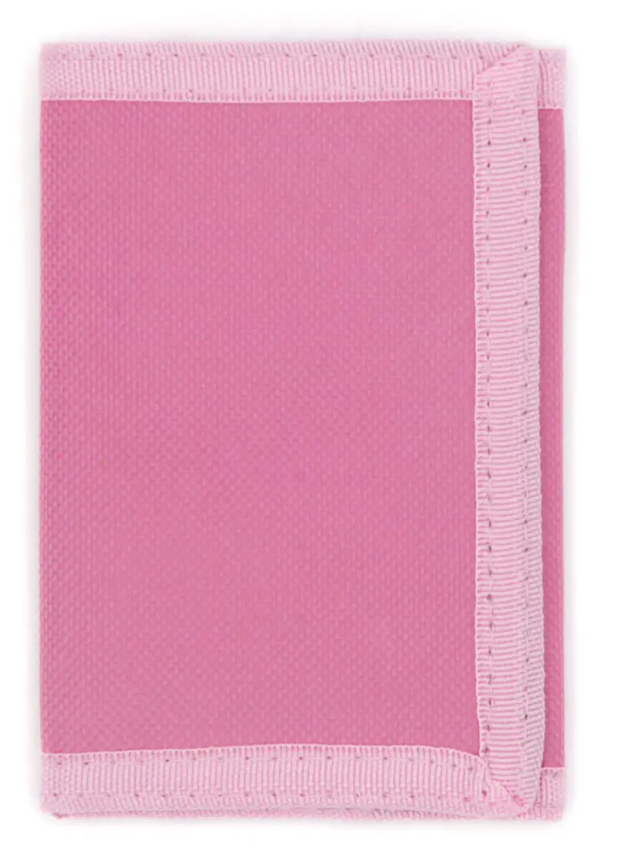 AI-DEE RFID Trifold Canvas Outdoor Sports Wallet for Kids - Pink | Durable Hook & Loop Closure - view 3