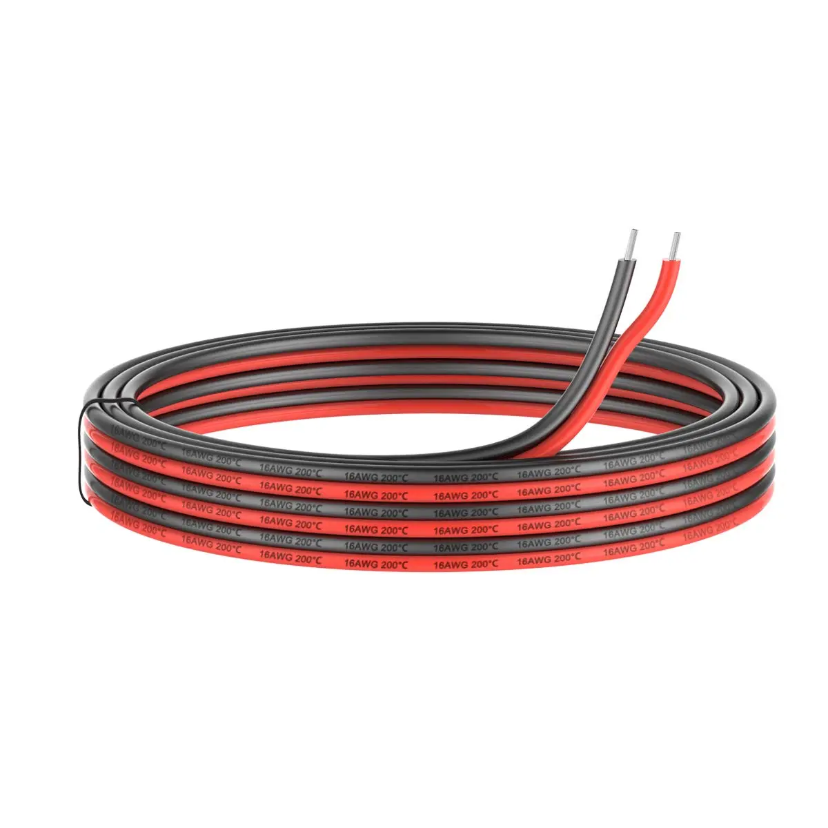 Haerkn 16awg Silicone Electrical Wire 2 Cores 25ft | 600V Tinned Copper Flexibility - main product image
