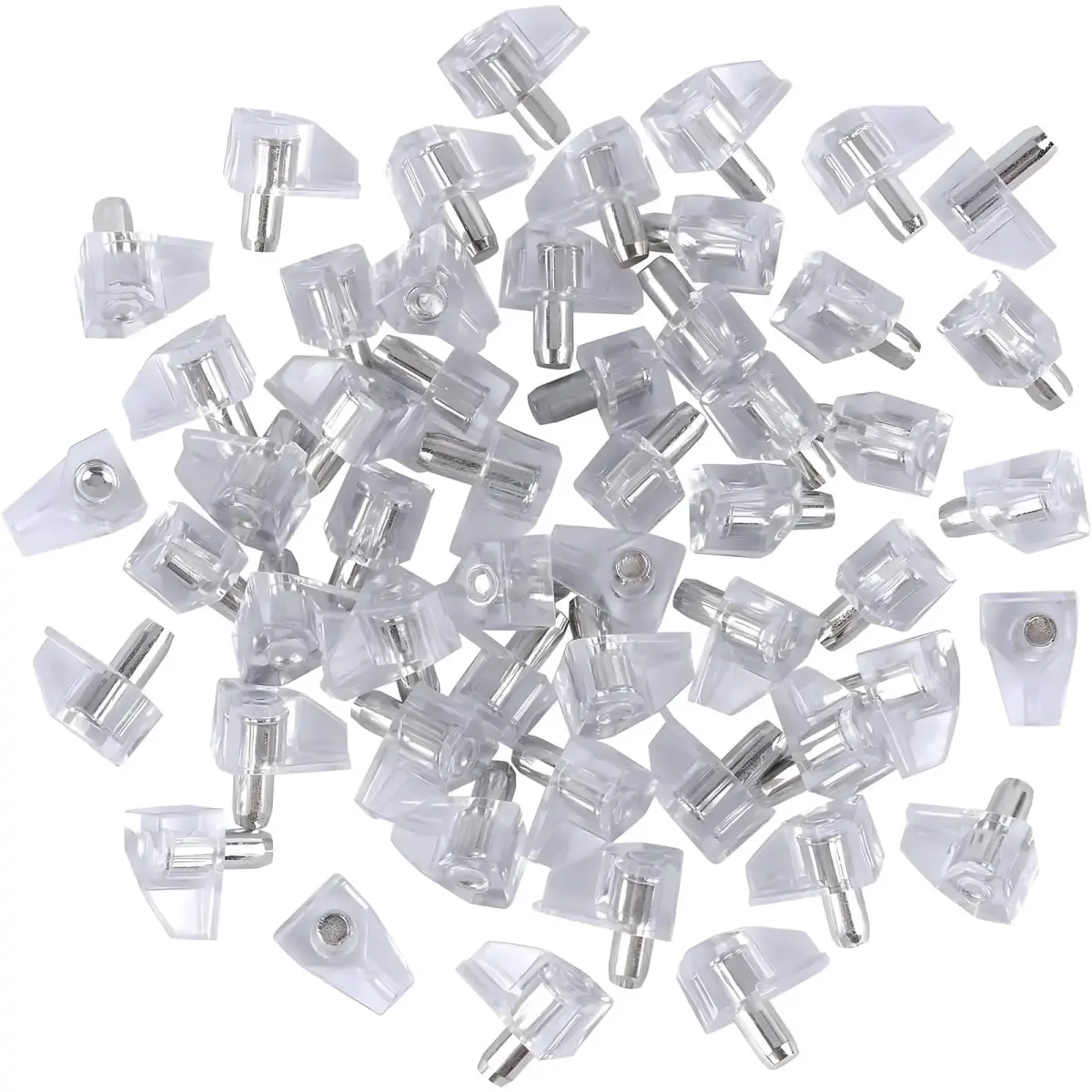 Tbestmax 5 mm Clear Shelf Support Pegs 95 pcs | Lock Shelves Securely - main product image