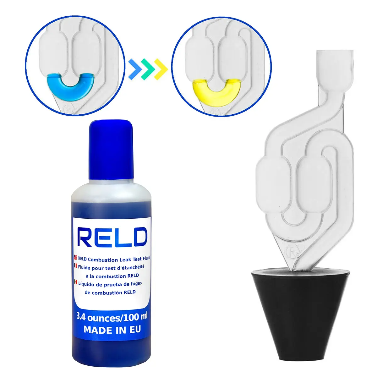 RELD Head Gasket Leak Detector Kit Combustion Test for 50 Checks | European Quality, Safe & Fast - view 2