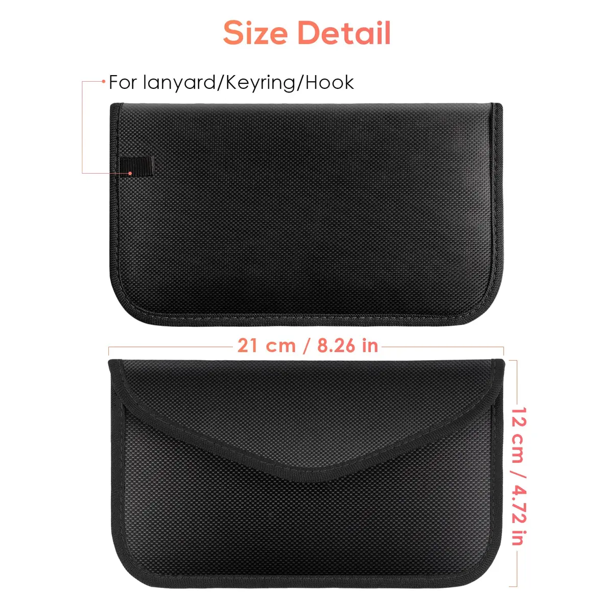 Tuulin 2 Pack Faraday Bags for Phones and Car Keys, Signal Blocking Pouch | Blocks All Signals - view 6