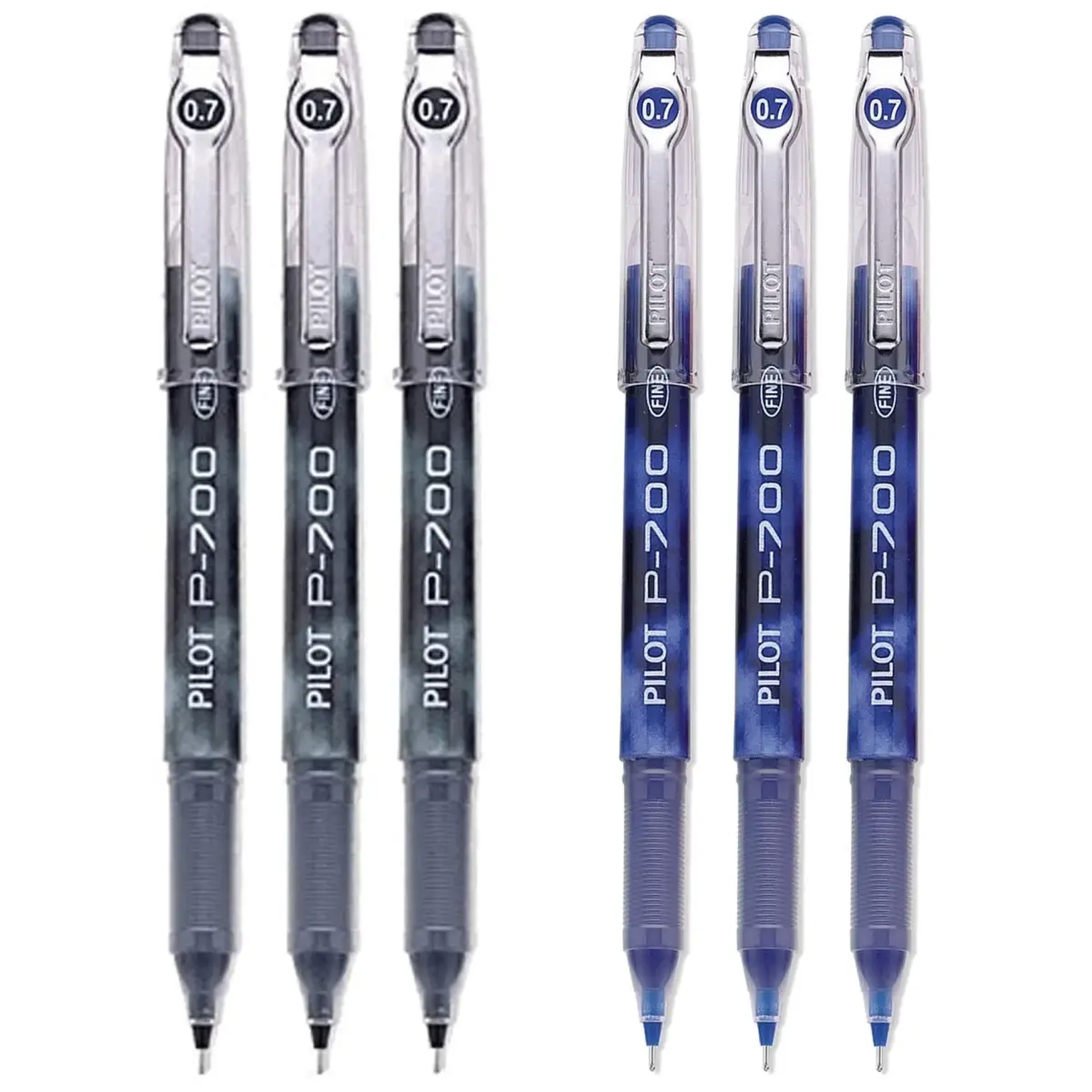 PILOT P-700 Rollerball Stick Gel Pen 6 Pack | Smooth Writing, Smear-Proof Gel Ink - main product image