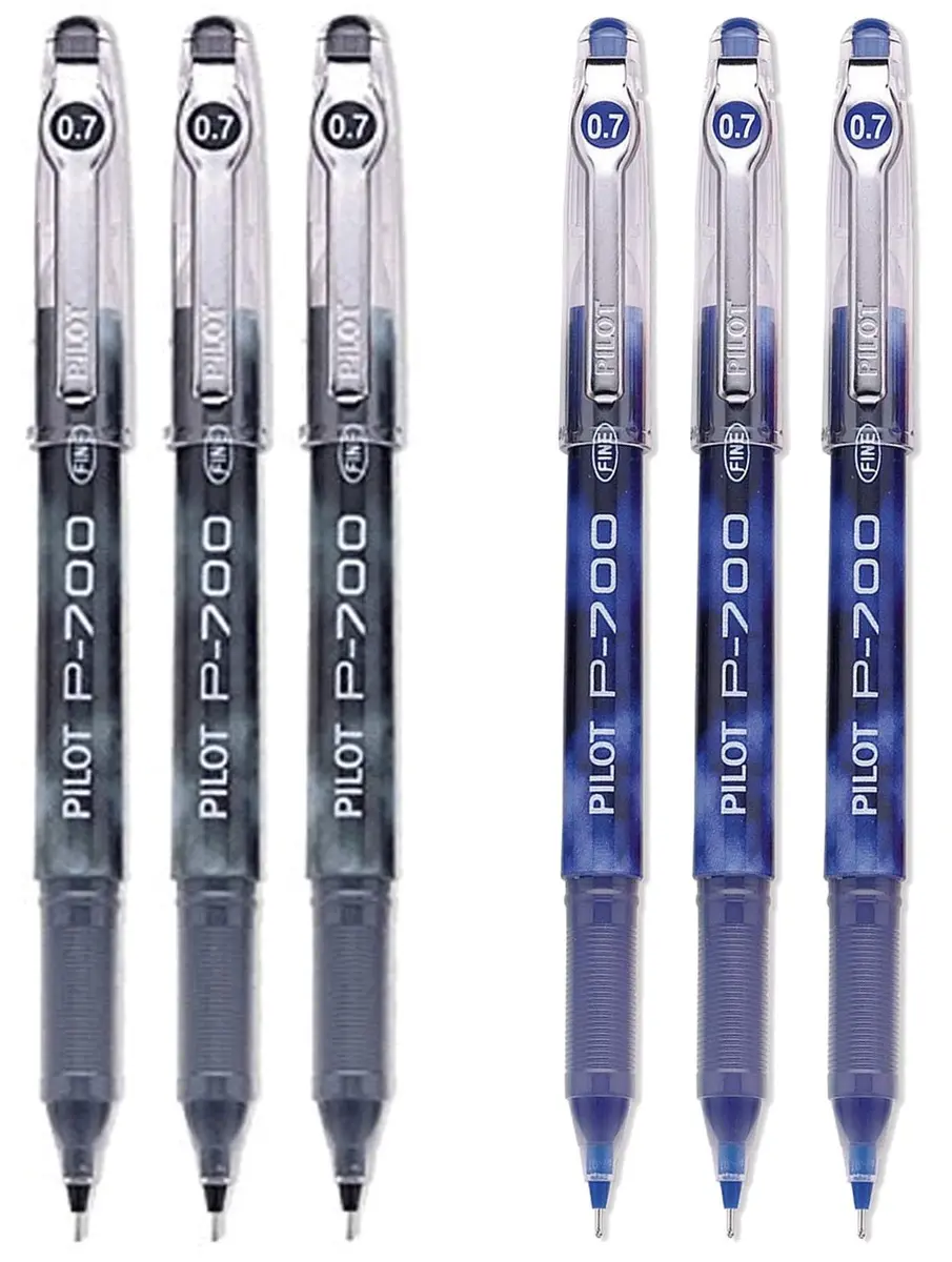PILOT P-700 Rollerball Stick Gel Pen 6 Pack | Smooth Writing, Smear-Proof Gel Ink - main product image