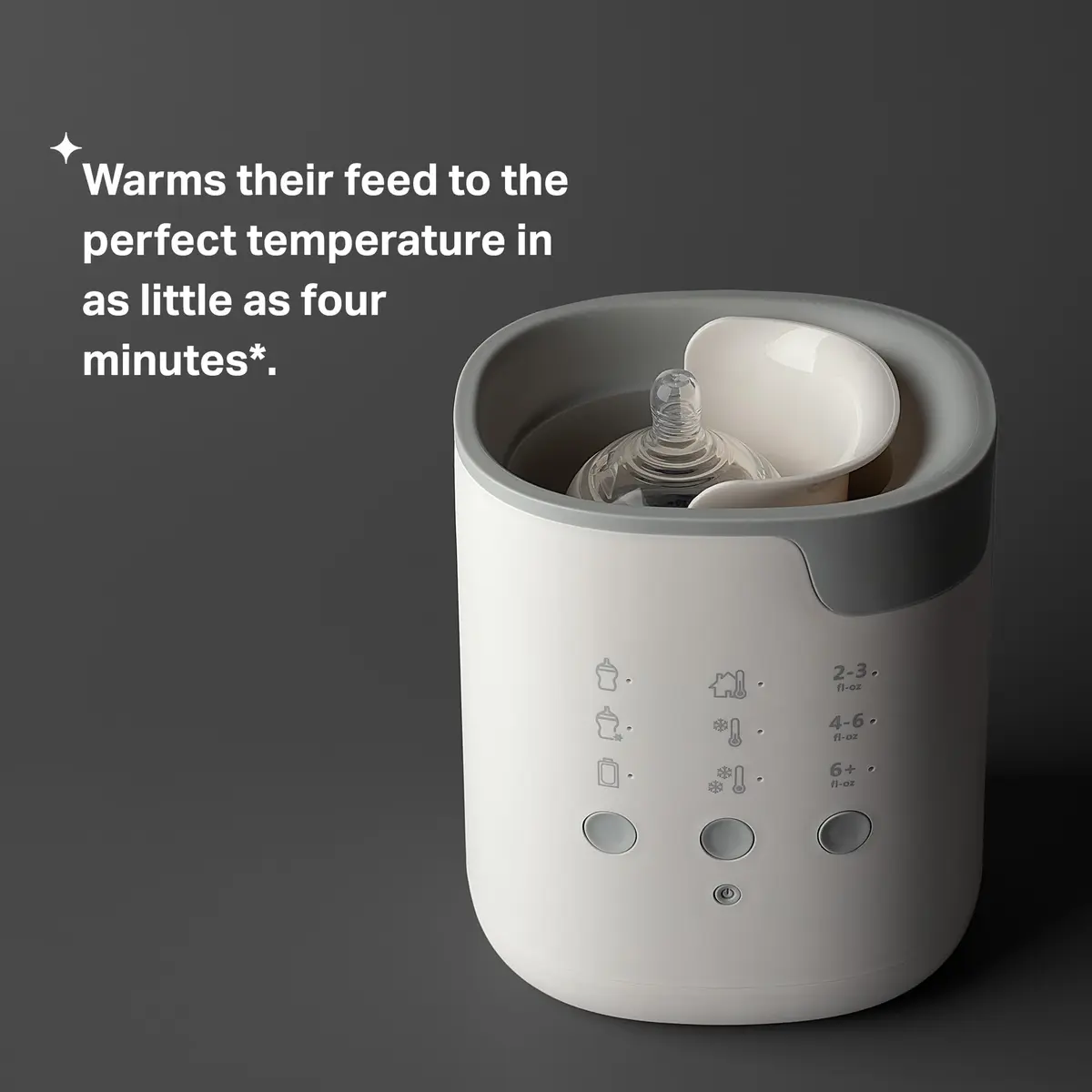 Tommee Tippee Bottle & Food Warmer, Automatic Timer, Touch Settings, 150ml (5.1 Fl Oz) | Warms Milk & Food Fast - view 4