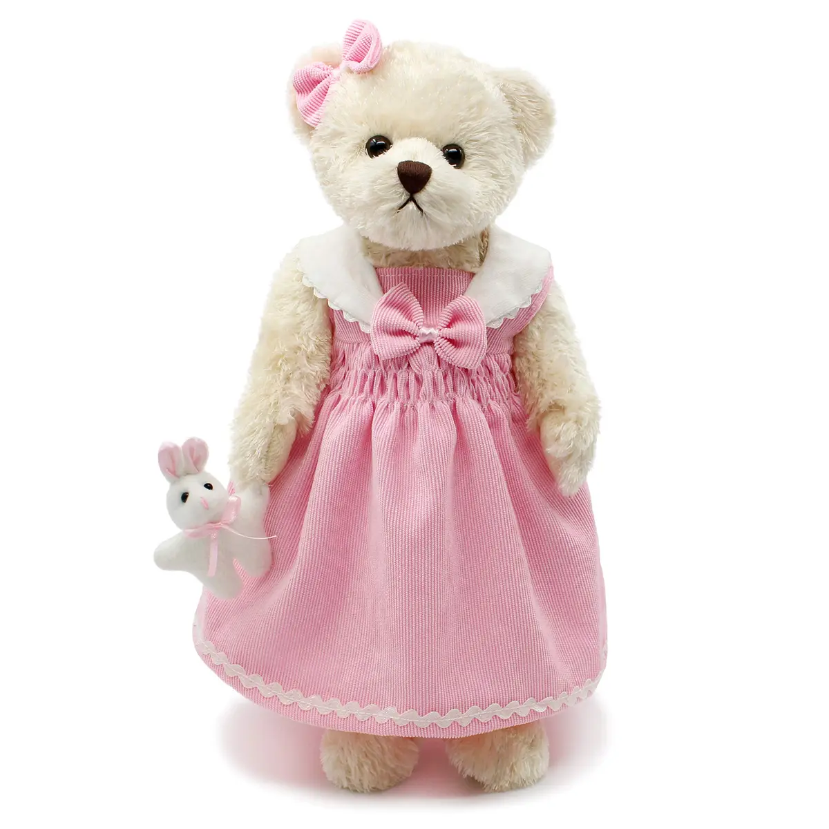 oits cute Teddy Bears Baby 16" Pink Corduroy | Soft Plush Stuffed Animal Toy for Girls & Women - main product image