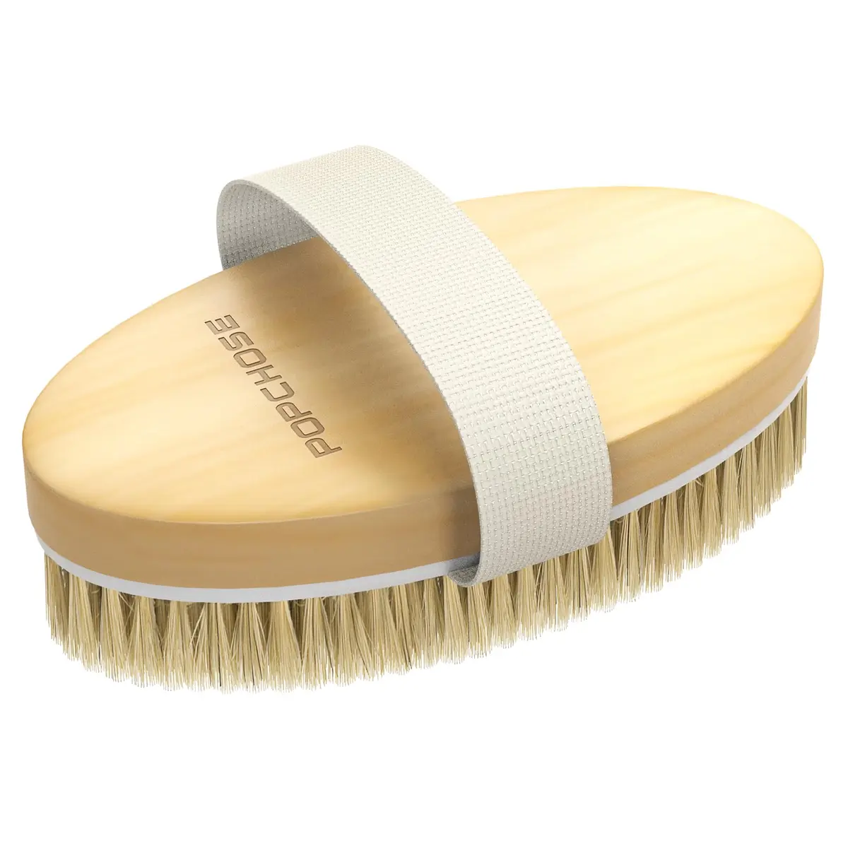 POPCHOSE Dry Brush for Lymphatic Drainage, Dry Brushing Body Brush | Natural Boar Bristles & Wooden Handle - view 9