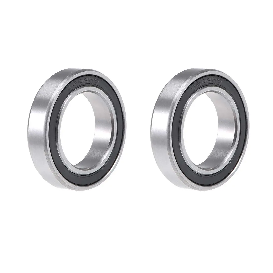 uxcell 6804-2RS Deep Groove Ball Bearing 20x32x7mm Chrome Steel Double Sealed 2 Pcs | Industrial Grade Radial Ball Bearing - main product image