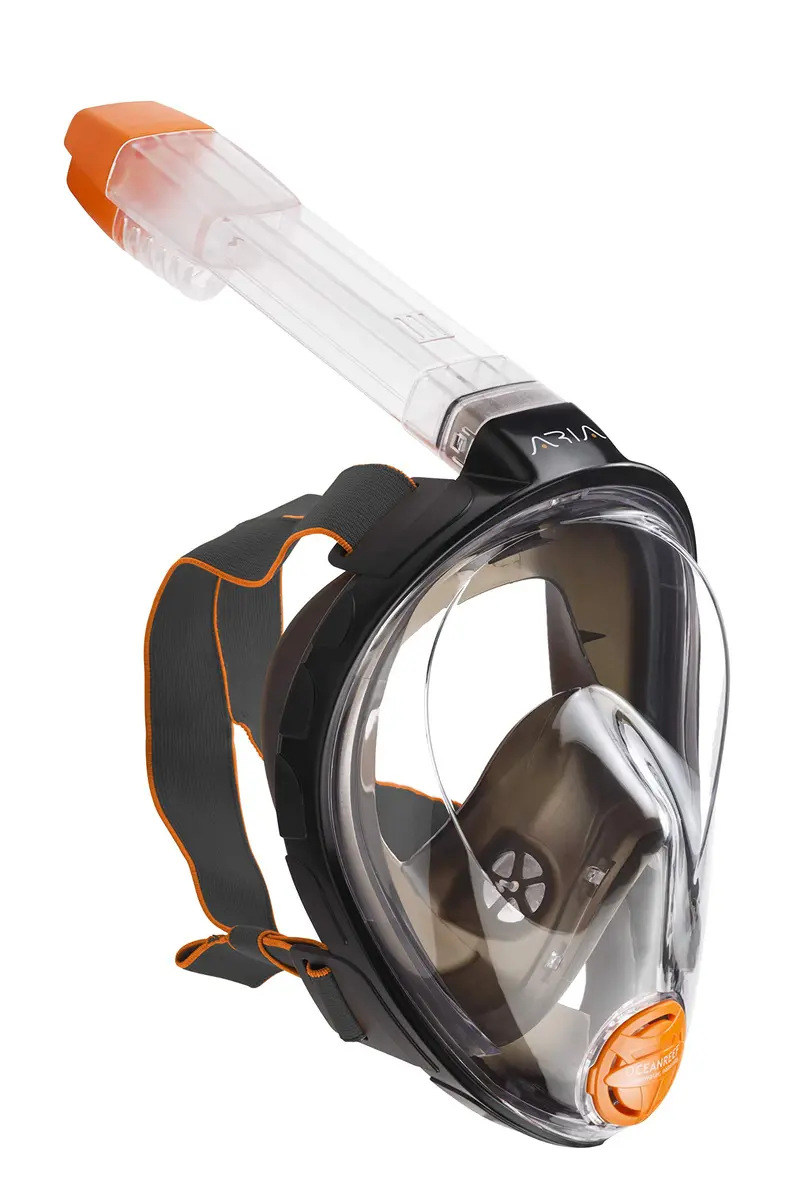 Ocean Reef ARIA Classic Full Face Snorkeling Mask | 180° Panoramic View, Black, L/XL - view 2