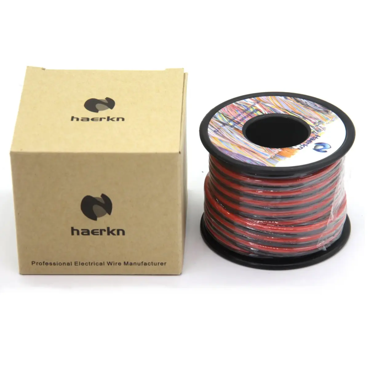 Haerkn 12 AWG Silicone Electrical Wire Cable 2 Cores 7.5 mm (25 ft Black, 25 ft Red) | 600V, 200°C Rated - view 3