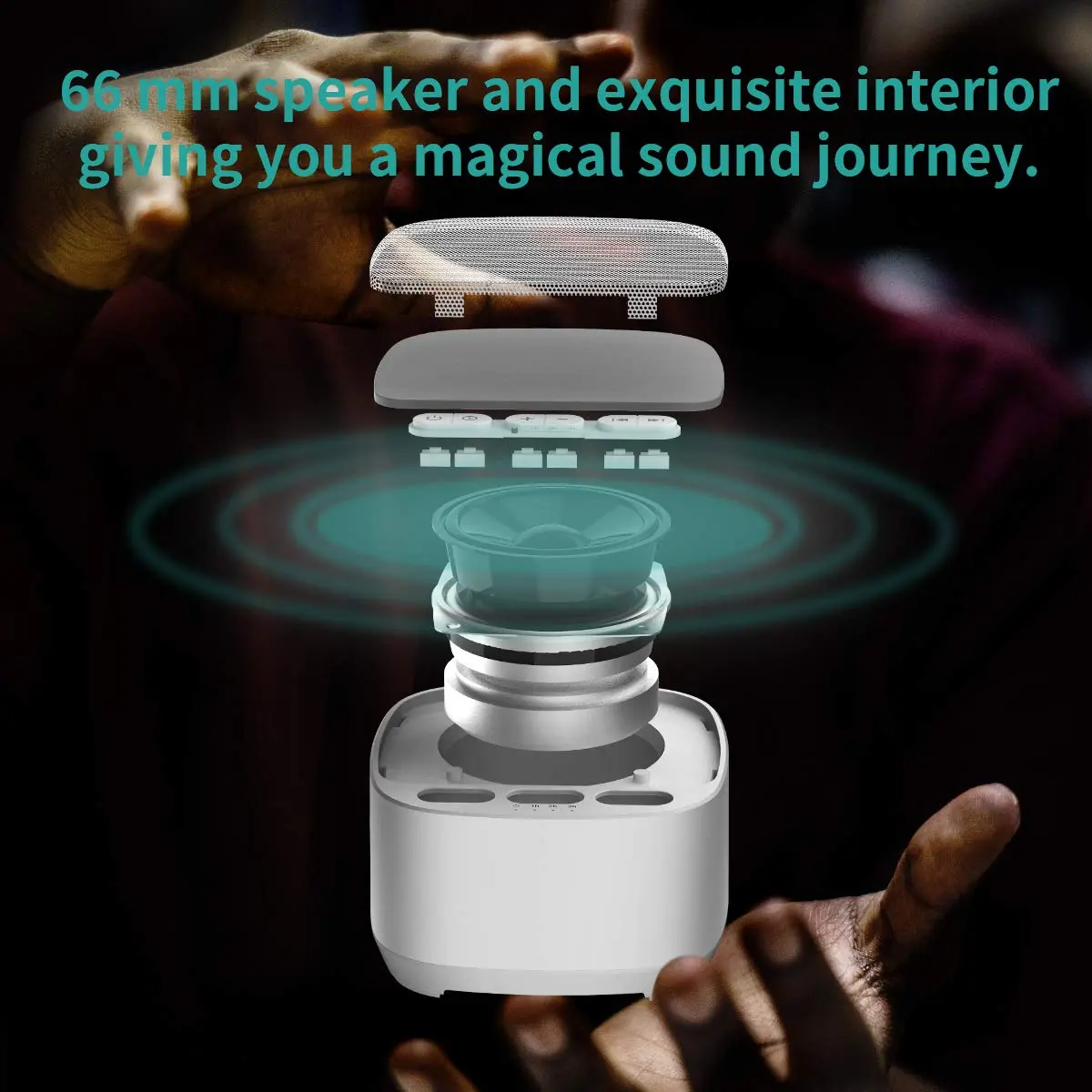 Magicteam Sleep Sound White Noise Machine 10cm x 10cm x 6cm | 40 Soothing Sounds for Baby, Kids, Adults - view 4