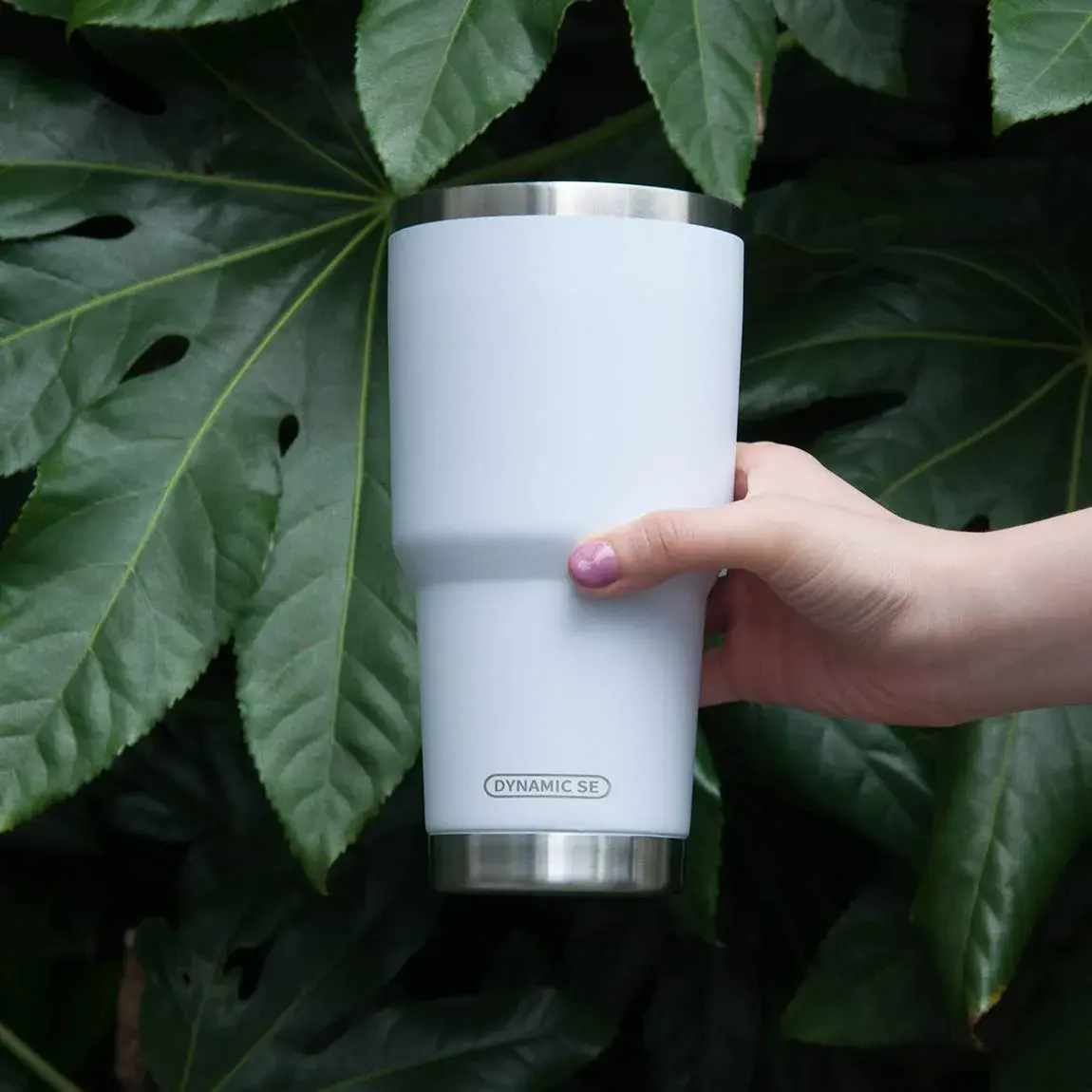 D·S White 30oz (887ml) Tumbler Set | Double Wall Vacuum Insulated Travel Coffee Mug - view 6
