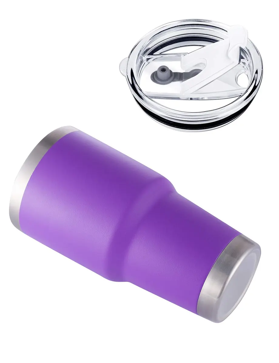 D·S 30oz Purple Tumbler Double Wall Vacuum Insulated Travel Coffee Mug | Fits Most Cup Holders - view 7