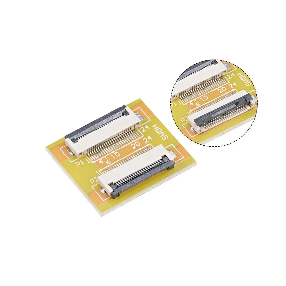 uxcell 0.5mm Pitch 22 Pin to 22 Pin Extension Connector for FFC FPC Cable | PCB Support Adapter - view 3