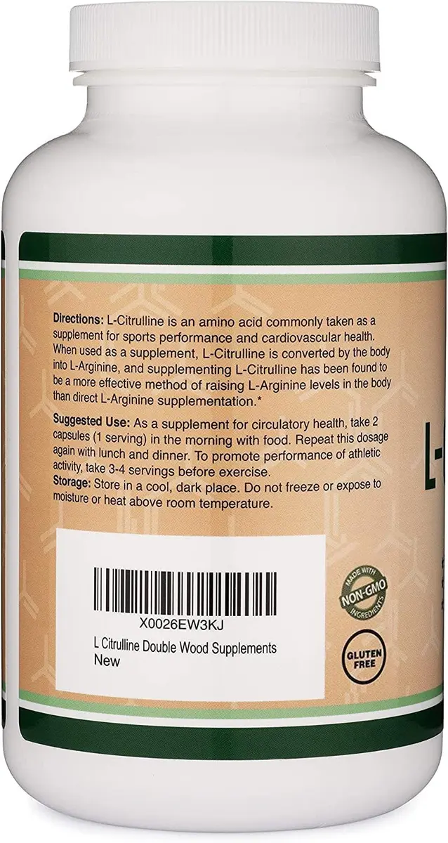 Double Wood Supplements L-Citrulline 1,200mg Capsules | Nitric Oxide for Circulation & Pump, 210 Count (Pack of 1) - view 3