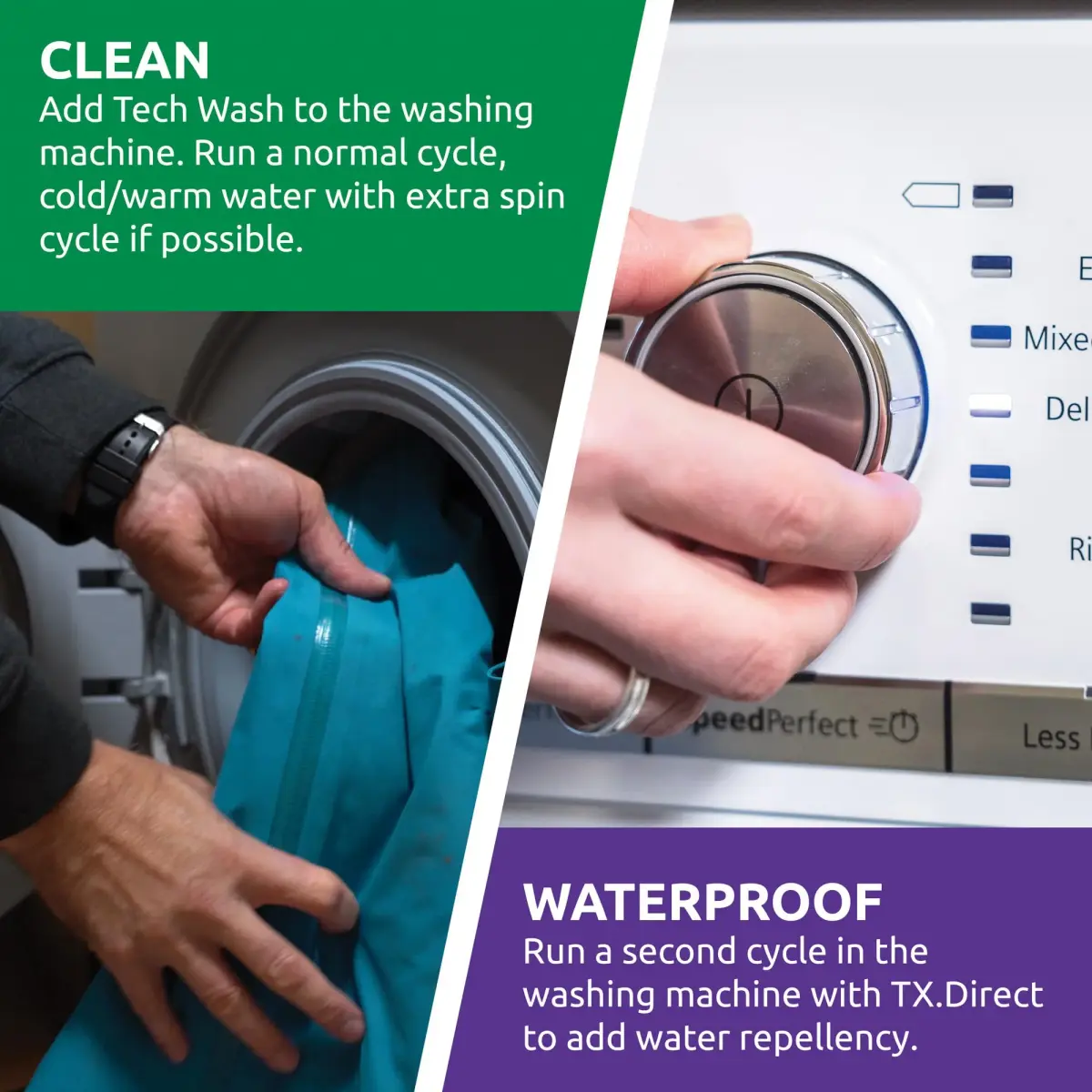 Nikwax Hardshell Cleaning & Waterproofing Duo-Pack 2L (67.6 Fl Oz) | Restores Water Repellency for Jackets & Outdoor Gear - view 4