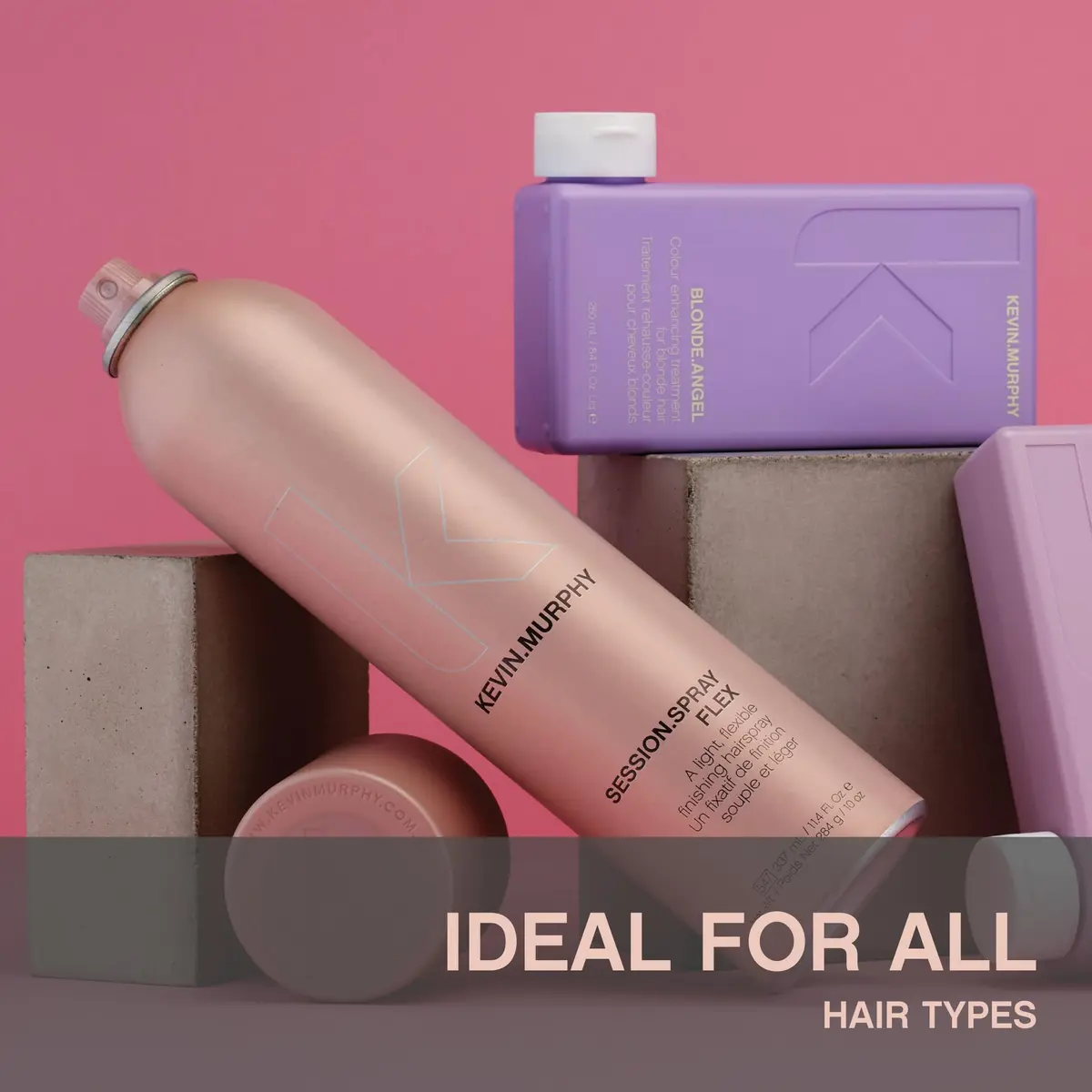 KEVIN.MURPHY SESSION.SPRAY FLEX Flexible Finishing Spray, 3.4 fl oz | Humidity Resistant, Lightweight Hold for All Hair Types - view 5