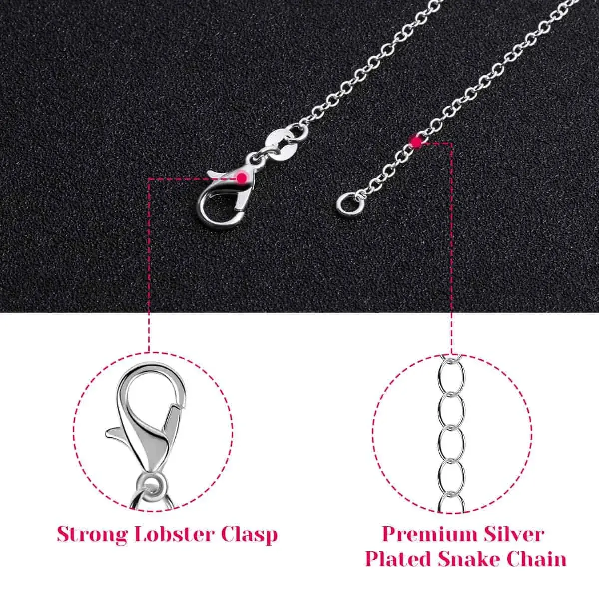 Selizo 30 Pack Silver Plated Cable Necklace Chains 18 Inches (45.7 cm) | Jewelry Making Supplies - view 3