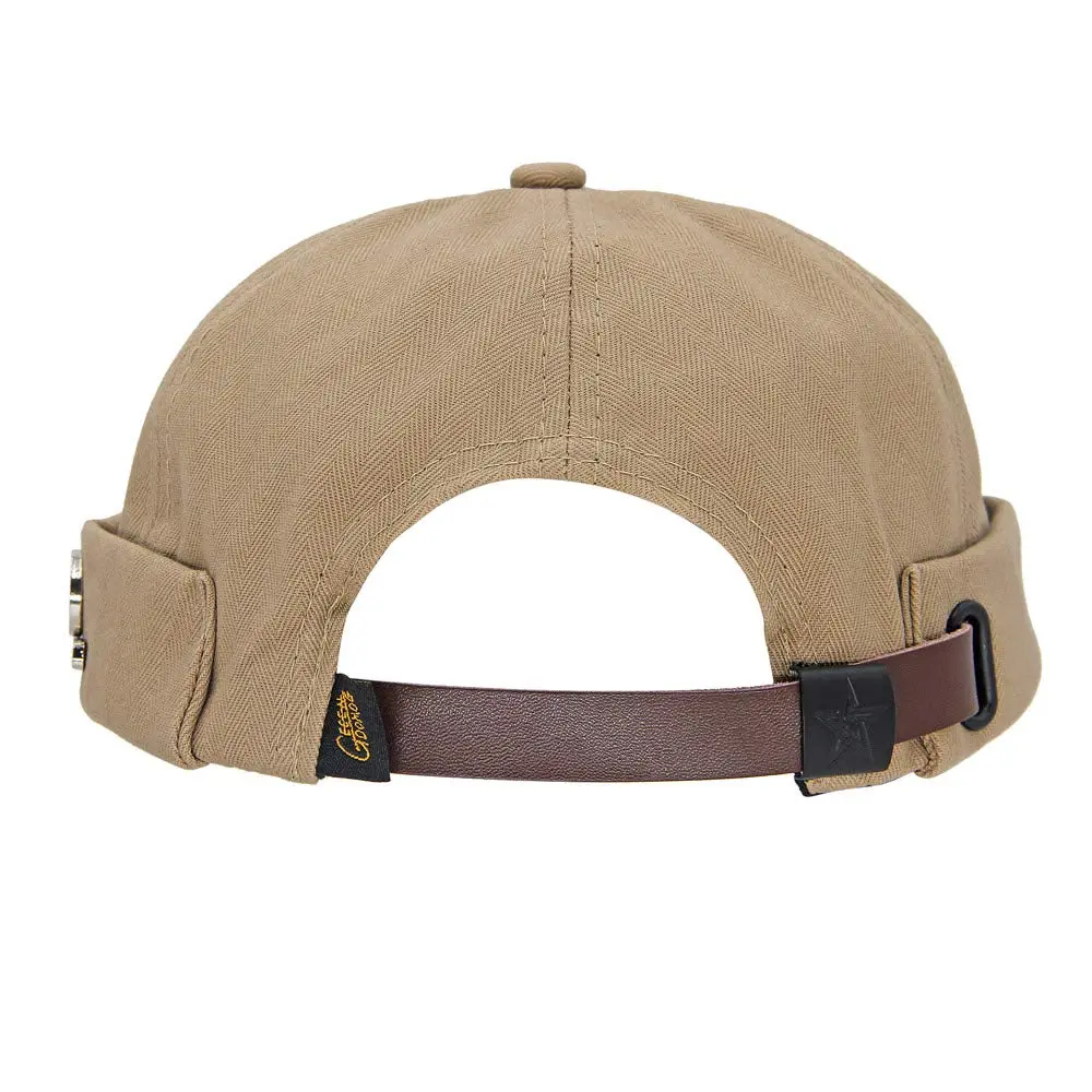 jerague 2 Piece Brimless Docker Cap Adjustable Leather Buckle | Casual Unisex Style (70-120 chars) - view 3
