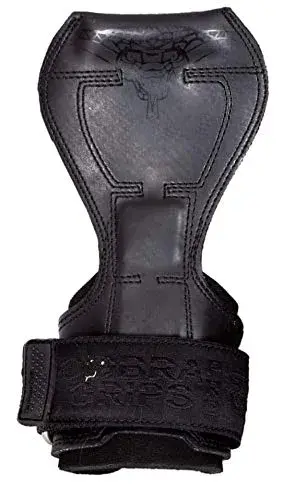 Cobra Grips FIT Jet Black Rubber Weight Lifting Gloves with Wrist Wraps - 4.25-7.0" Wrist - main product image