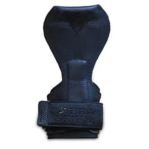 Cobra Grips FIT Jet Black Rubber Weight Lifting Gloves with Wrist Wraps - 4.25-7.0" Wrist - view 2