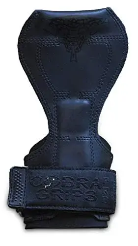 Cobra Grips FIT Jet Black Rubber Weight Lifting Gloves with Wrist Wraps - 4.25-7.0" Wrist - view 2