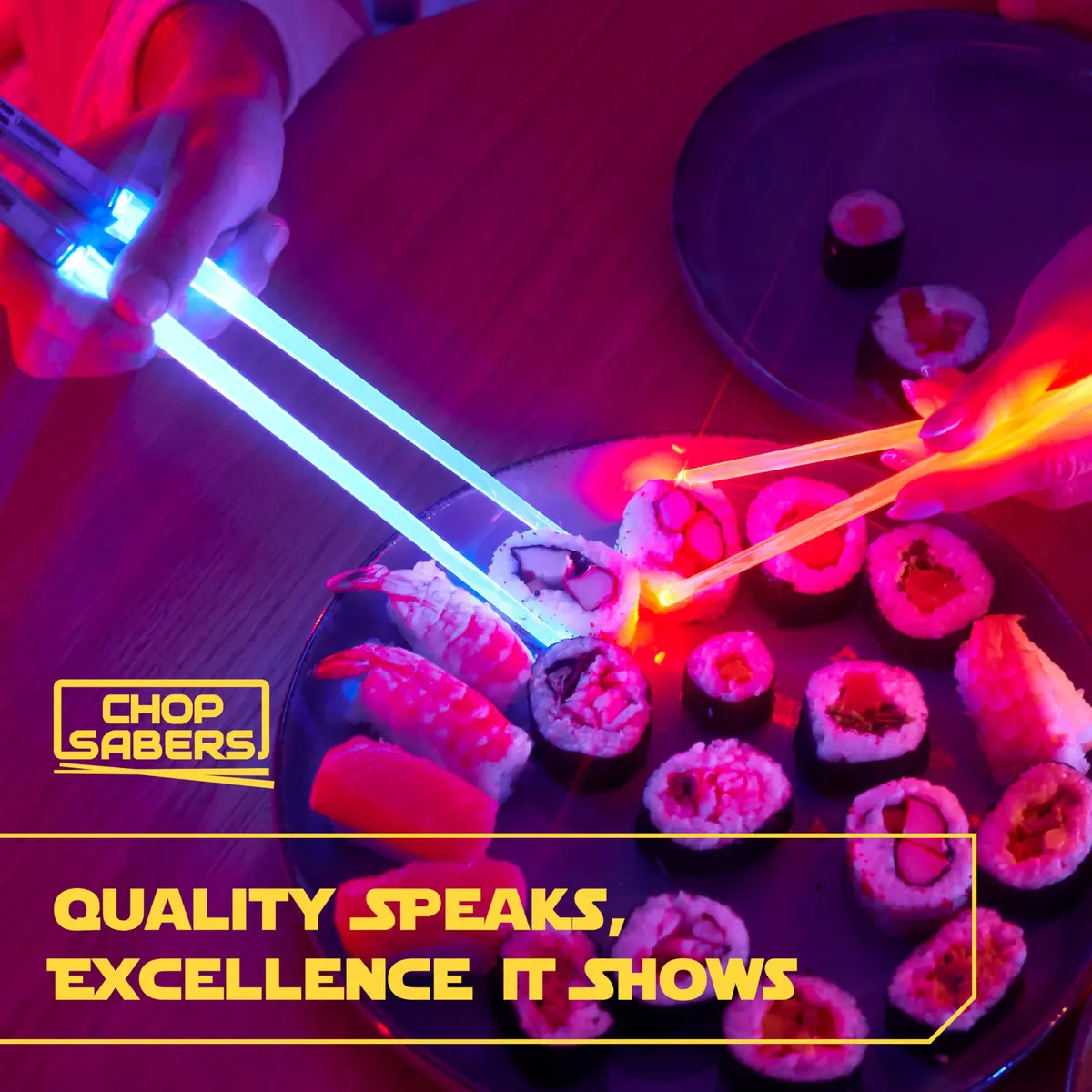 ChopSabers LED Lightsaber Chopsticks 25.9 cm (10.25 in) | 8 Color Modes - view 4