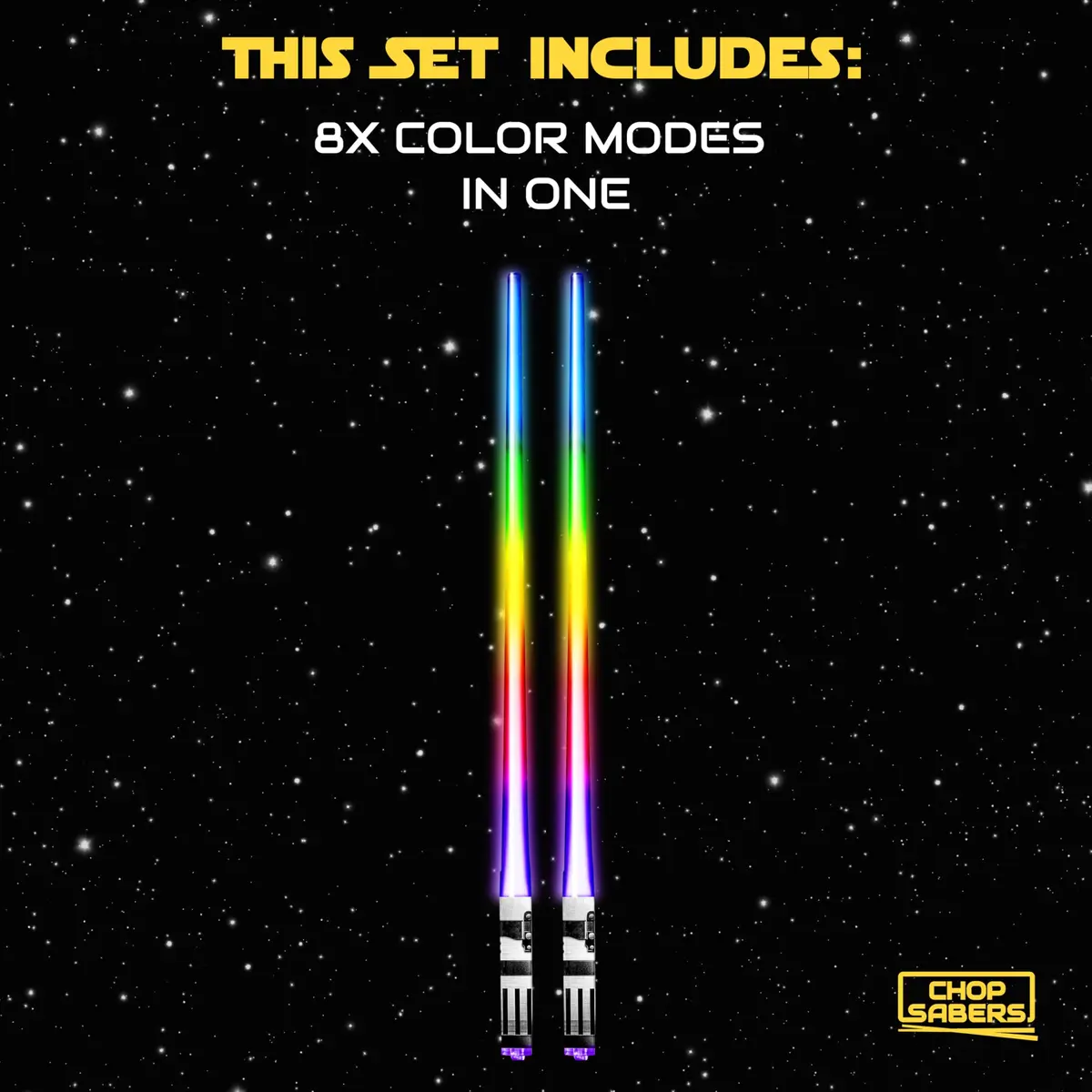 ChopSabers LED Lightsaber Chopsticks 25.9 cm (10.25 in) | 8 Color Modes - view 5