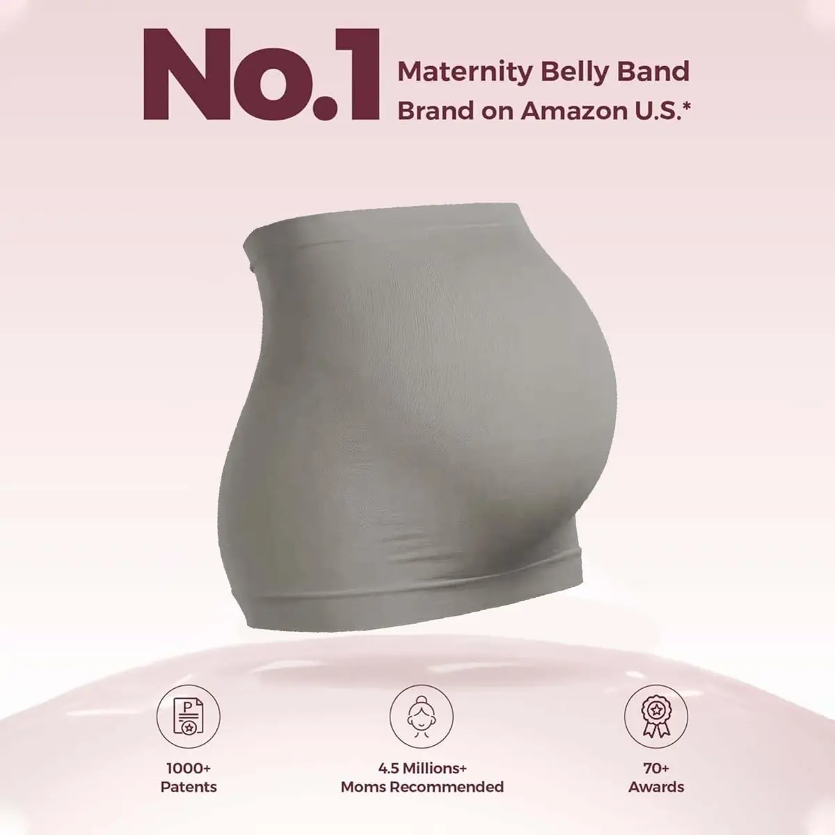 Diravo 3 Pack Maternity Belly Bands for Pregnancy Support & Extenders | Medium - view 5