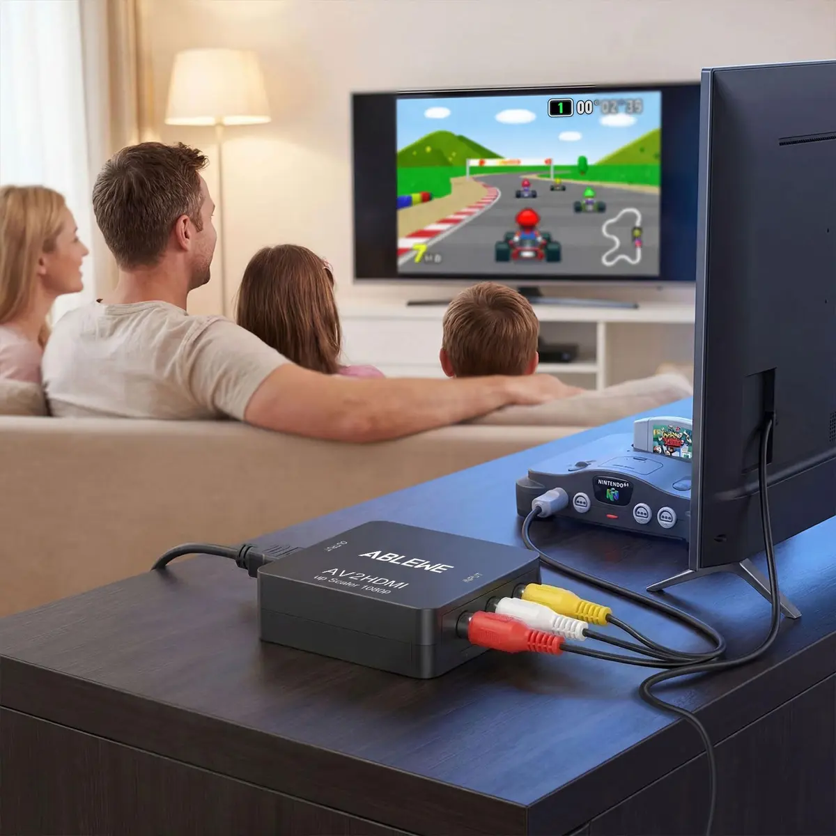 ABLEWE RCA to HDMI Converter 1080P | AV to HDMI Adapter for TV/PC/PS3/ Xbox - view 4