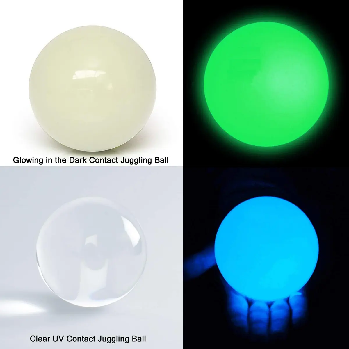 DSJUGGLING Glow in The Dark Acrylic Contact Juggling Ball 76mm (3 Inches) | Non-Toxic - view 3