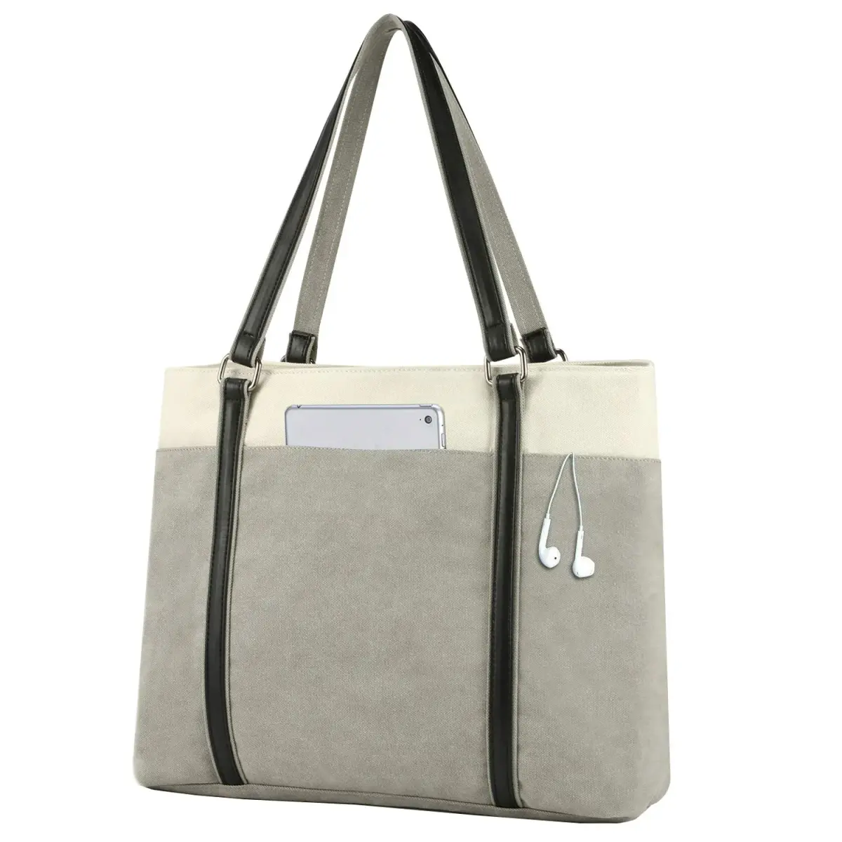 BAG WIZARD Laptop Tote Bag for Women, 15.6 Inch Work Bag with Laptop Compartment and Zipper, 14L (0.49 cu ft) | Organized Carry-On for Office & Travel - main product image