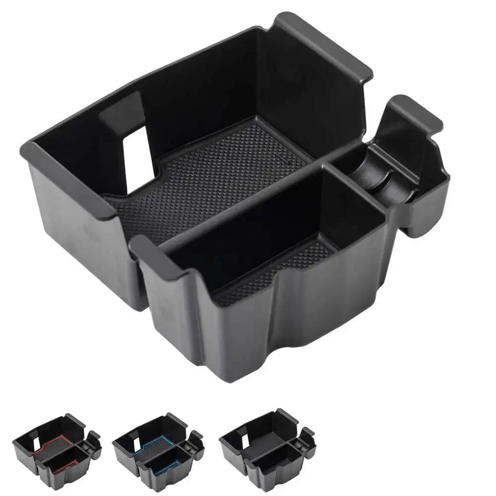 EDBETOS Center Console Organizer Tray for Jeep Wrangler JL/JT 2018-2024 | Black ABS Plastic with Rubber Liner - view 7
