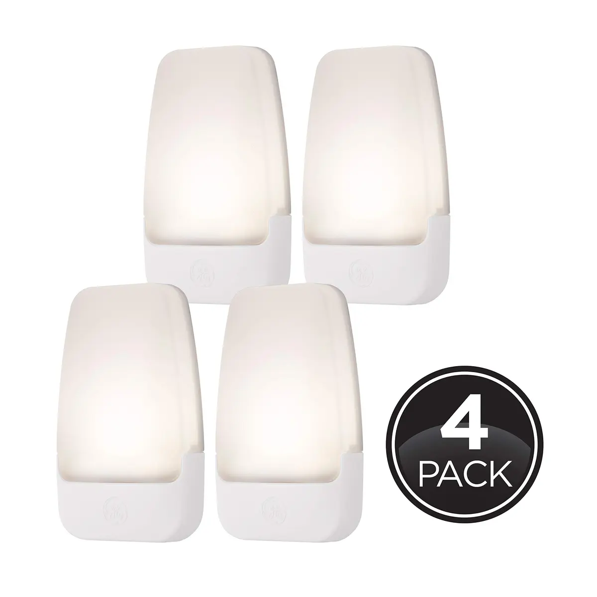 GE Plug-in Night Light with Dusk to Dawn Sensor, 4 Pack | Warm White LED, 0.5W - view 8