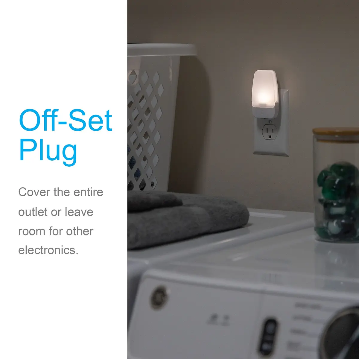 GE Plug-in Night Light with Dusk to Dawn Sensor, 4 Pack | Warm White LED, 0.5W - view 3