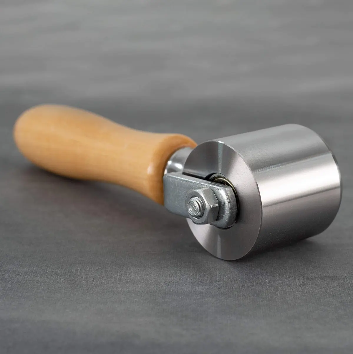 RecPro 2" Steel Roller with Wood Handle for Sealant Tape | RV Roof Repair | Sealant Steel Seam Roller 1-1/2" X 2" Radius Edge - view 5