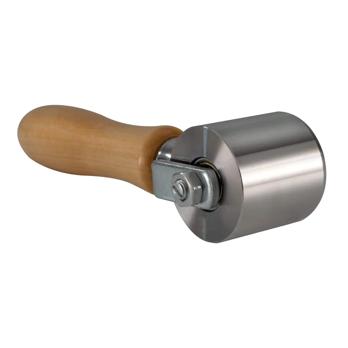 RecPro 2" Steel Roller with Wood Handle for Sealant Tape | RV Roof Repair | Sealant Steel Seam Roller 1-1/2" X 2" Radius Edge - view 8