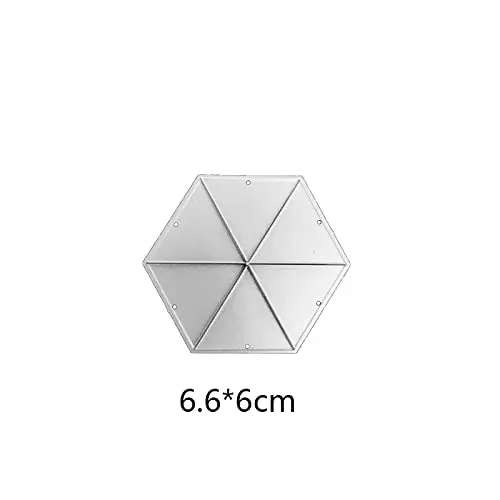 DIY Scrapbooking Artist 1 Pcs Center Pop Up Hexagon Cutting Dies | High-Quality Carbon Steel (1 set, Silver, 10g) - view 13