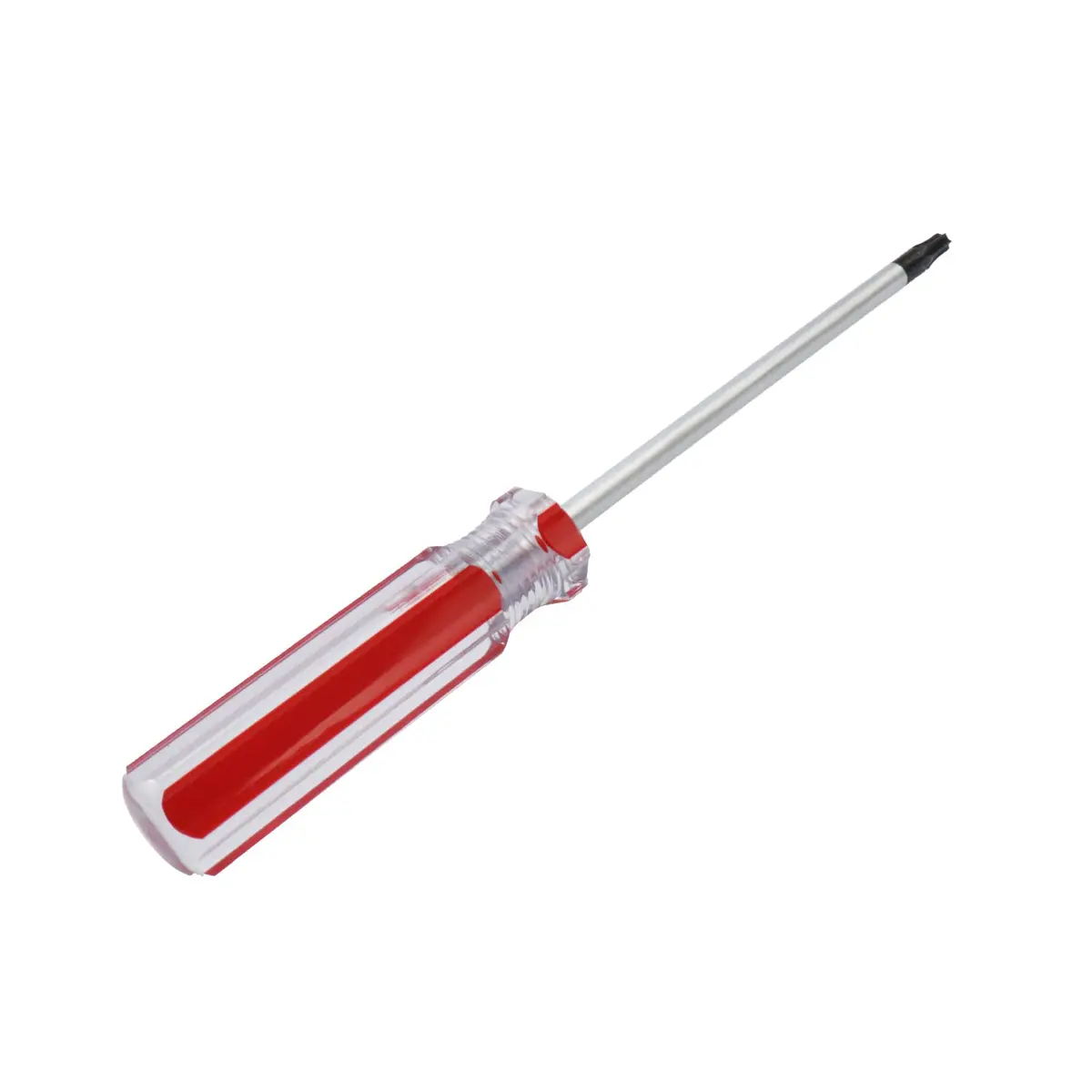 Antrader T20 5mm Magnetic Tip Plastic Grip Torx Security Screwdriver | Chrome Vanadium Steel, Red Handle - main product image