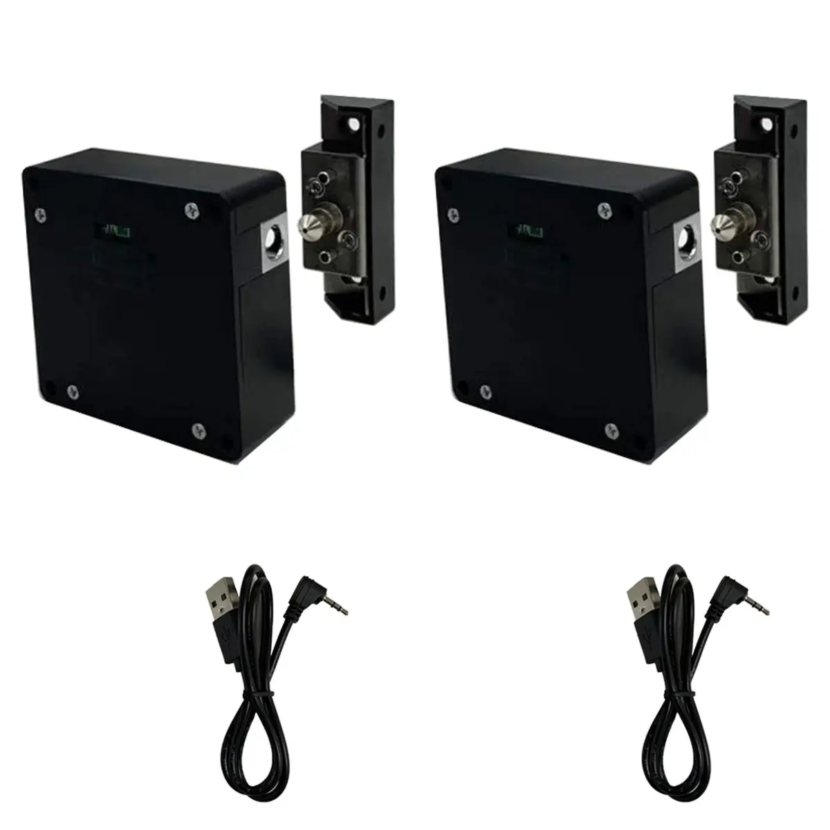 WOOCH RFID Lock Electronic Cabinet Lock 2 Pack | Hidden DIY Lock with USB Cable for Wooden Cabinets - main product image