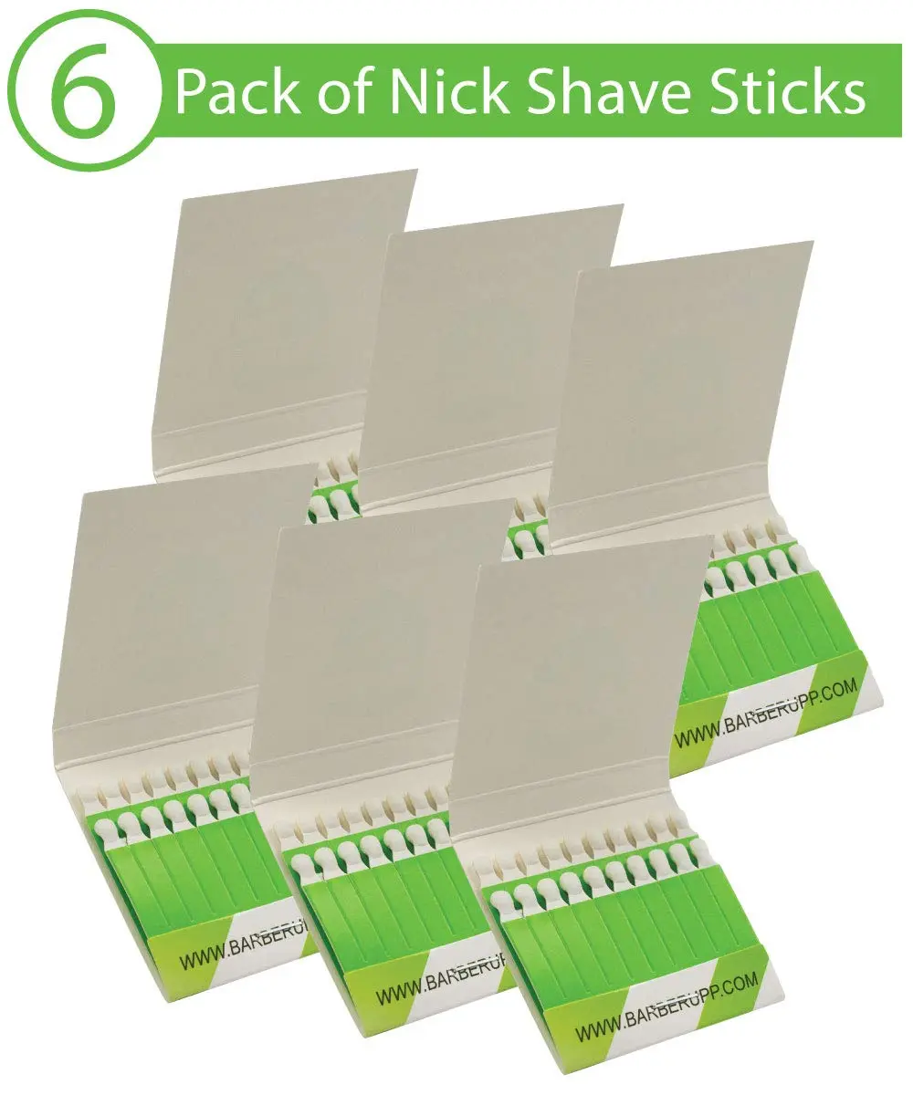 BARBERUPP Styptic Sticks for Razor Nicks 6 Pack | Stops Bleeding Fast, Sanitary & Fragrance-Free (120 Sticks) - view 5