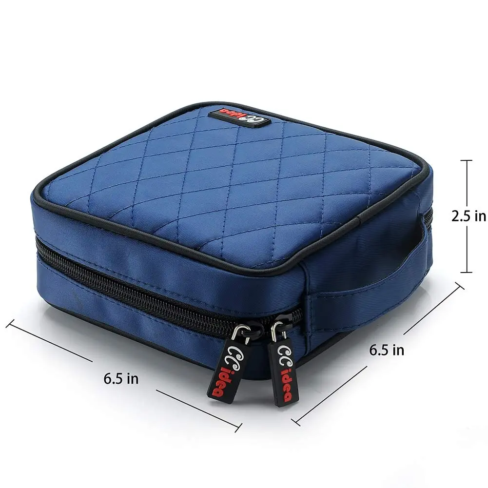 CCidea CD DVD Case Holder, Blue | Multiple Capacity Disc Organizer, Anti-Scratch & Portable (40/96/200 discs) - view 2