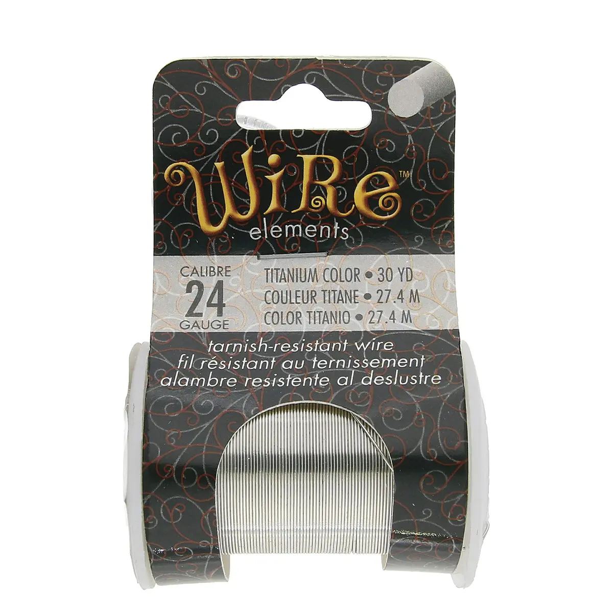 The Beadsmith Copper Jewelry Wire 24 Gauge Titanium Color 27.43 m (30 Yd) | Tarnish-Resistant for Crafts - view 7