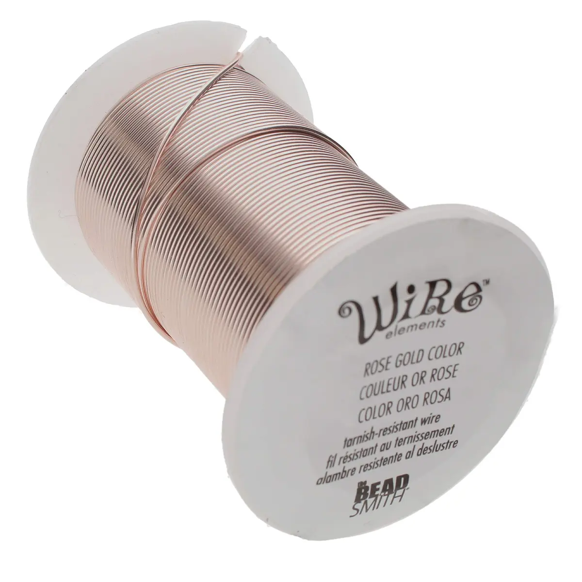 The Beadsmith Copper Jewelry Wire 18 Gauge Rose Gold 10 Yd | Tarnish-Resistant, Lead & Nickel Free - main product image
